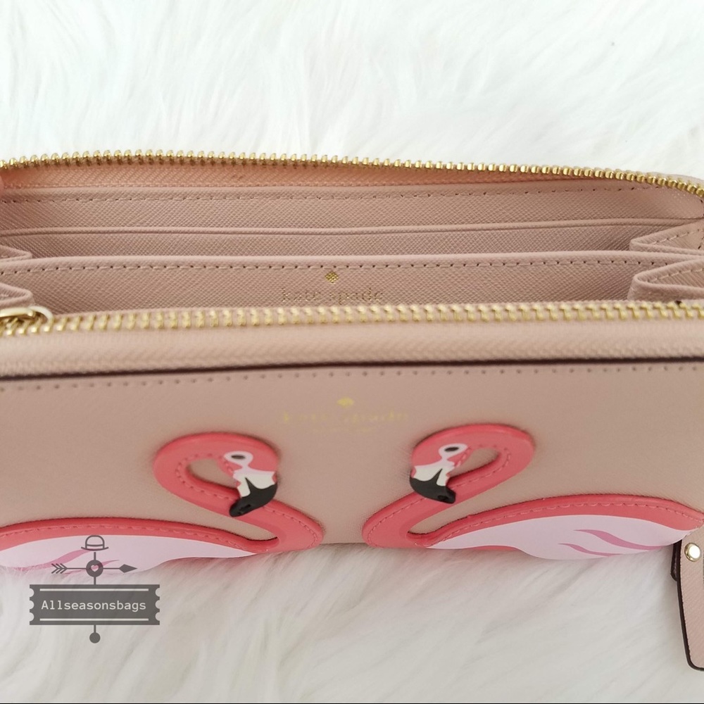 🔽 Kate spade flamingo Lacey multi the pool wallet - Picture 6 of 8